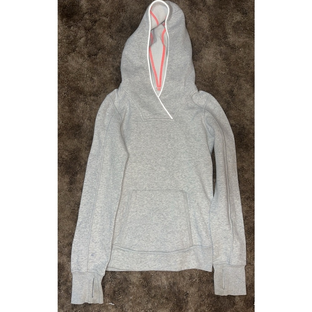 Little girls Lululemon (Ivivva) heather grey hoodie